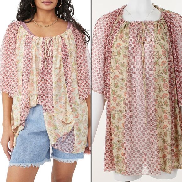 Free People Sunshine Combo Because I Love You Top - Picture 1 of 5